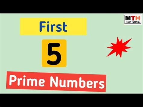 First 5 primes .
